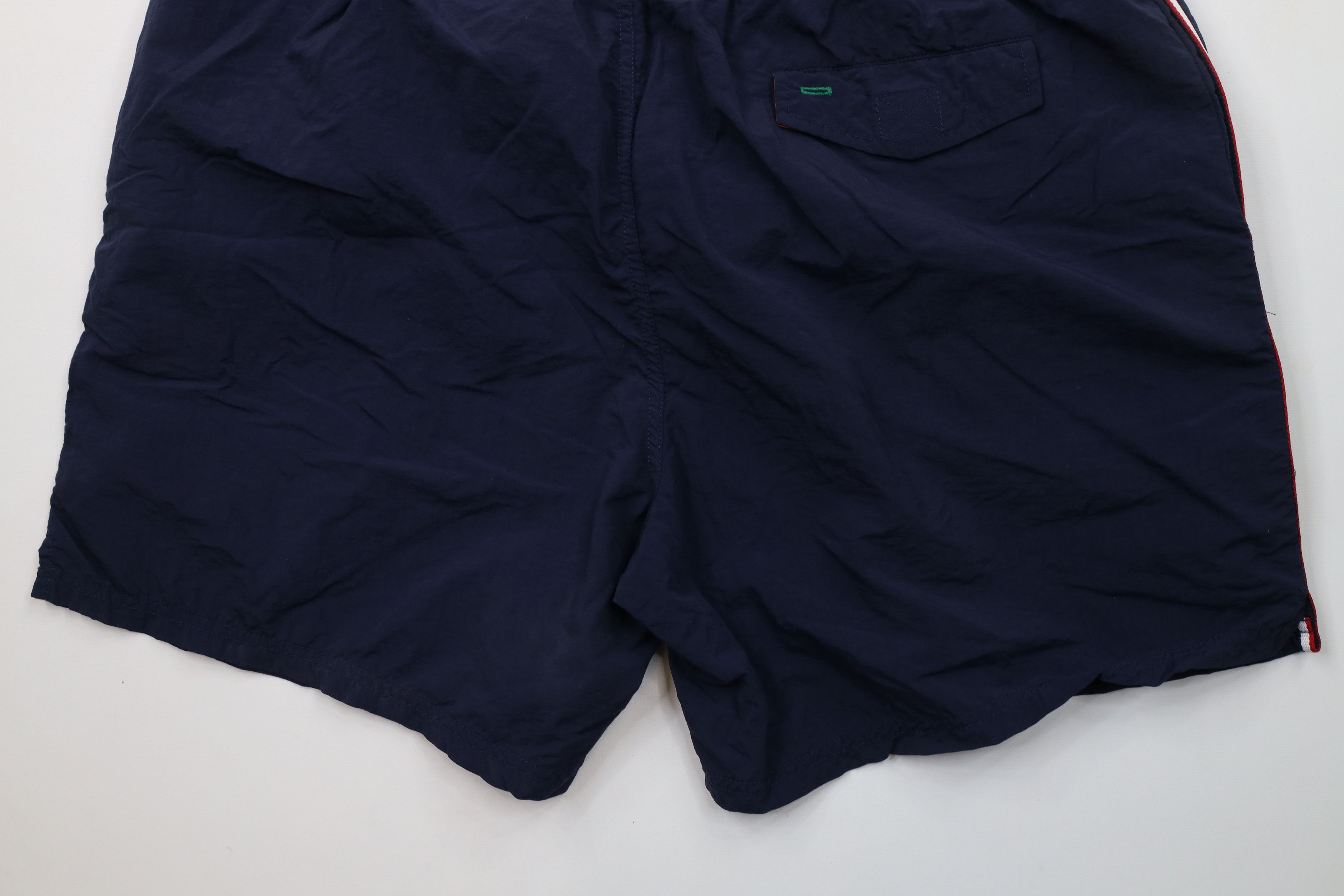 Tommy Hilfiger × Vintage Vintage 90s Tommy Hilfiger Lined Shorts Swim Trunks Blue Size US 36 / EU 52 - 12 Thumbnail