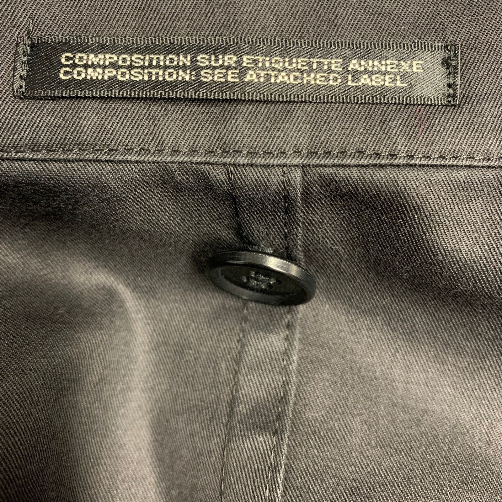 Yohji Yamamoto YOHJI YAMAMOTO Size S Black Cotton Notch Lapel Coat Size S / US 4 / IT 40 - 9 Thumbnail