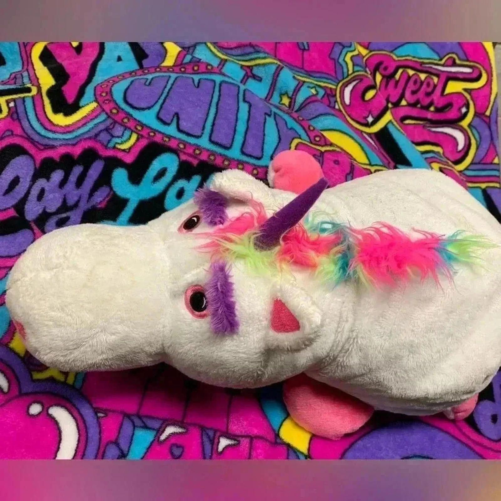 Designer Adorable Plush Unicorn and Cat Pillows Set Size ONE SIZE - 1 Thumbnail