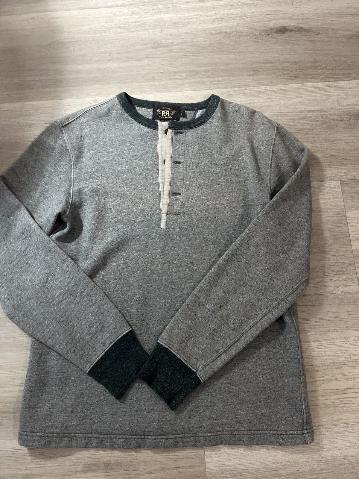 RRL Ralph Lauren RRL Henley Sweater Size US S / EU 44-46 / 1 - 4 Thumbnail