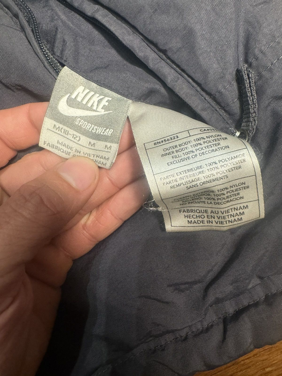 Nike Y2K Youth Nike Grey and Orange Puffer Jacket Size US M / EU 48-50 / 2 - 3 Thumbnail