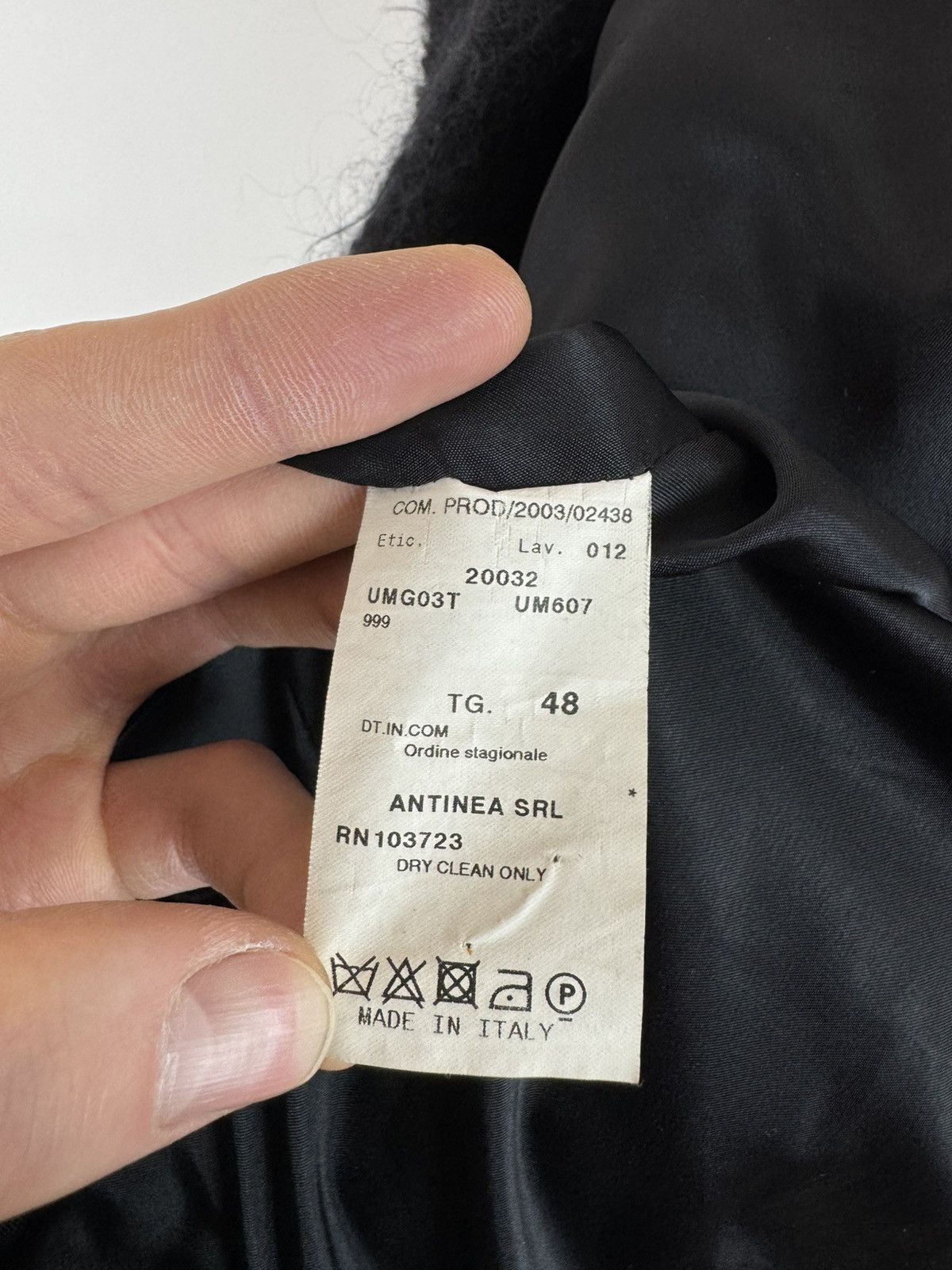 Armani Collezioni ARMANI COLLEZIONI Mohair blazer elegant Black jacket Womens Size XL / US 12-14 / IT 48-50 - 7 Thumbnail