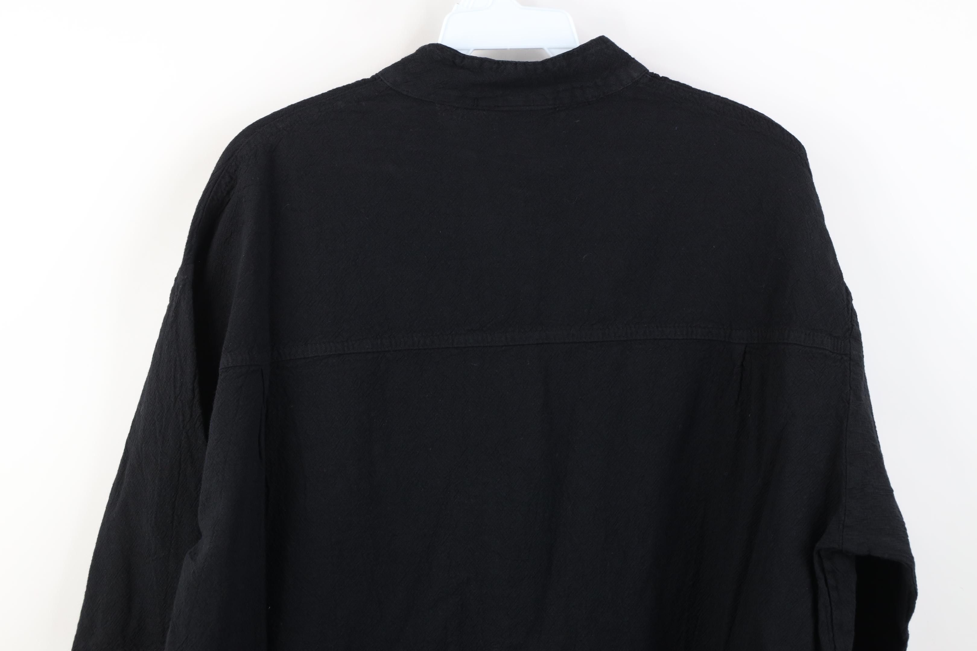 Vintage Vintage 90s Streetwear Button Down Polo Shirt Black USA Size US M / EU 48-50 / 2 - 10 Thumbnail