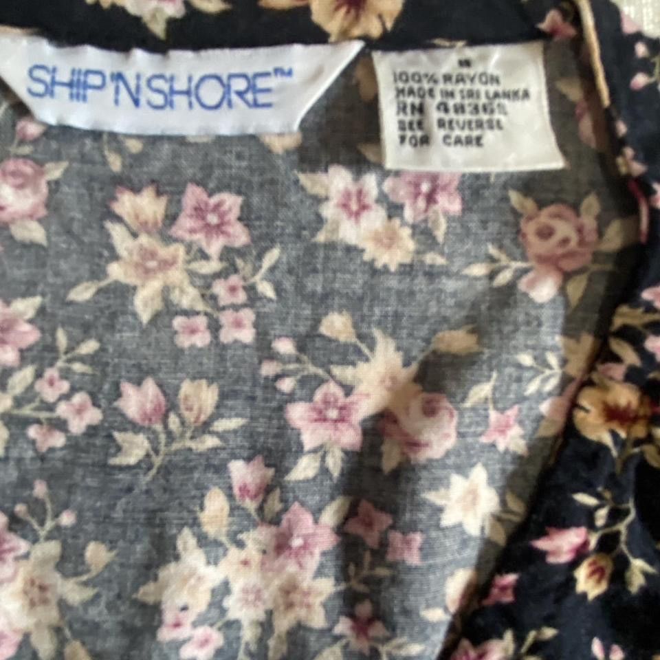 Vintage Ship N Shore Dress Button Up Rayon Maxi Dress Size 8 Size M / US 6-8 / IT 42-44 - 4 Thumbnail