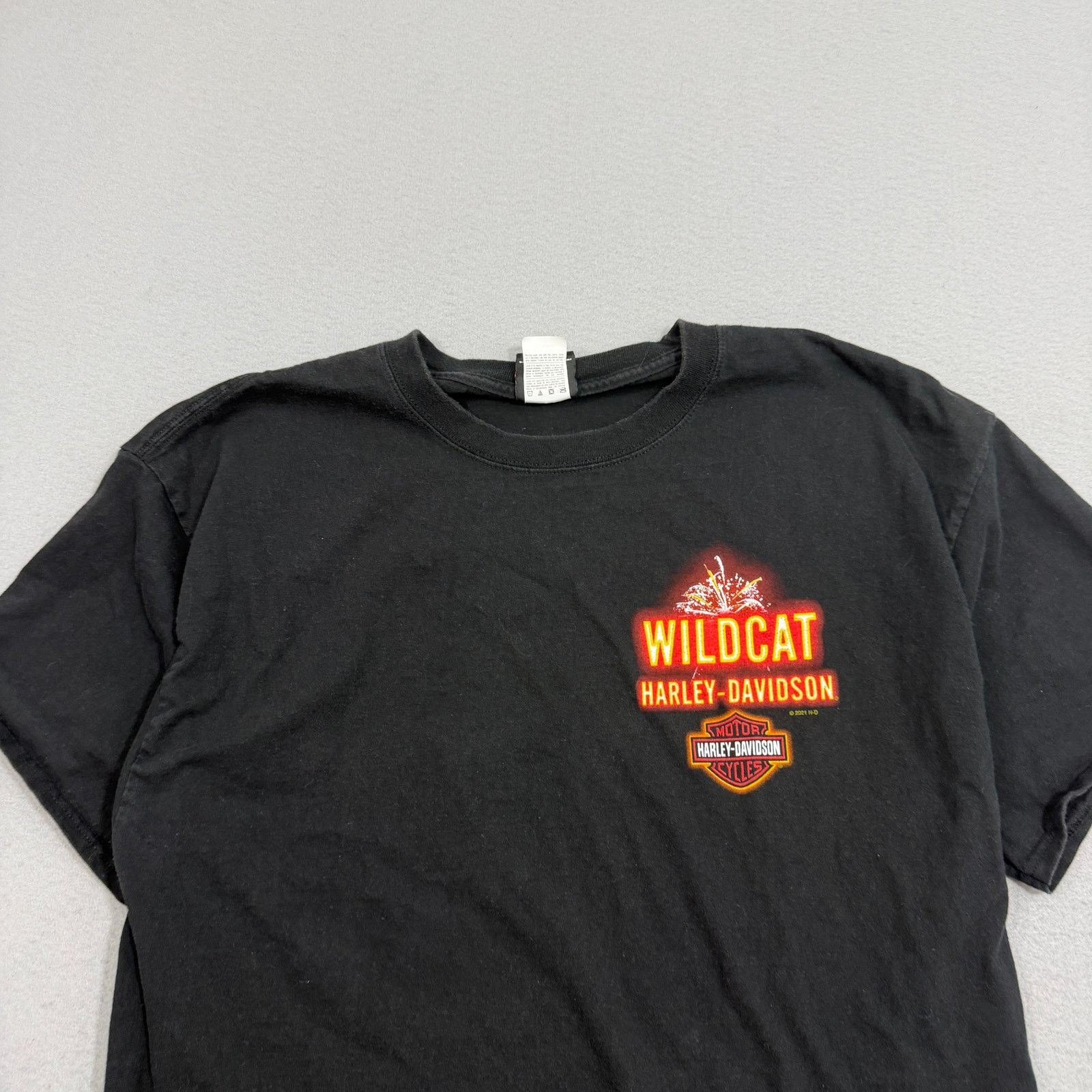 Harley Davidson Harley Davidson Wildcat Shirt Men's Extra Large Black Biker Size US XL / EU 56 / 4 - 3 Thumbnail
