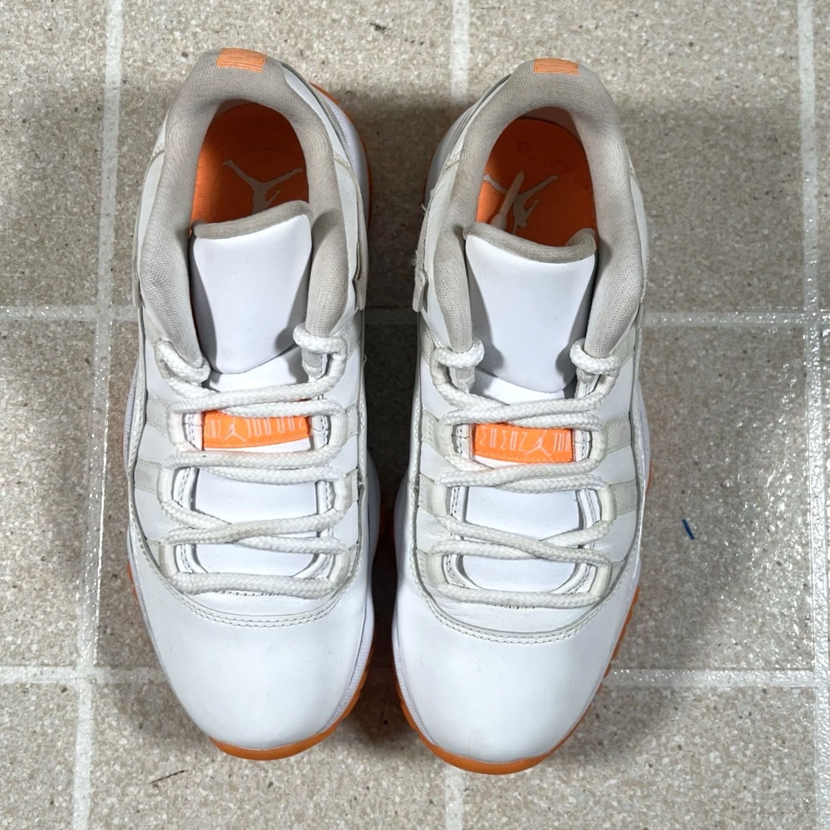 Jordan Brand Nike Air Jordan 11 Retro Low Bright Citrus AH7860-139 Womens 8 Mens 6.5 White Shoes Size US 7 / EU 40 - 3 Thumbnail