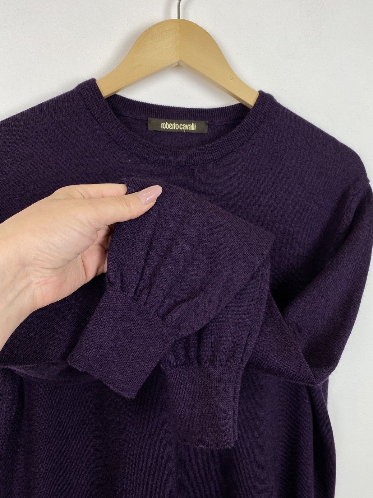 Roberto Cavalli Roberto Cavalli Sweater Jumper Men’s Size L Luxury Purple Size US L / EU 52-54 / 3 - 8 Thumbnail