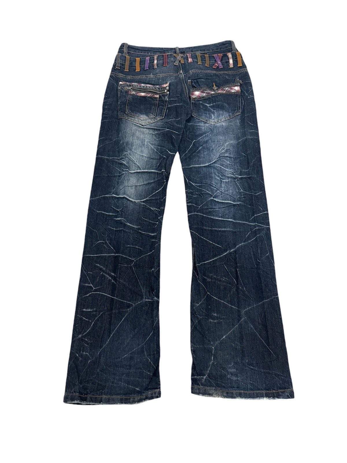 If Six Was Nine Vintage Nylaus Japan Double Waist Jeans Size US 33 - 5 Thumbnail