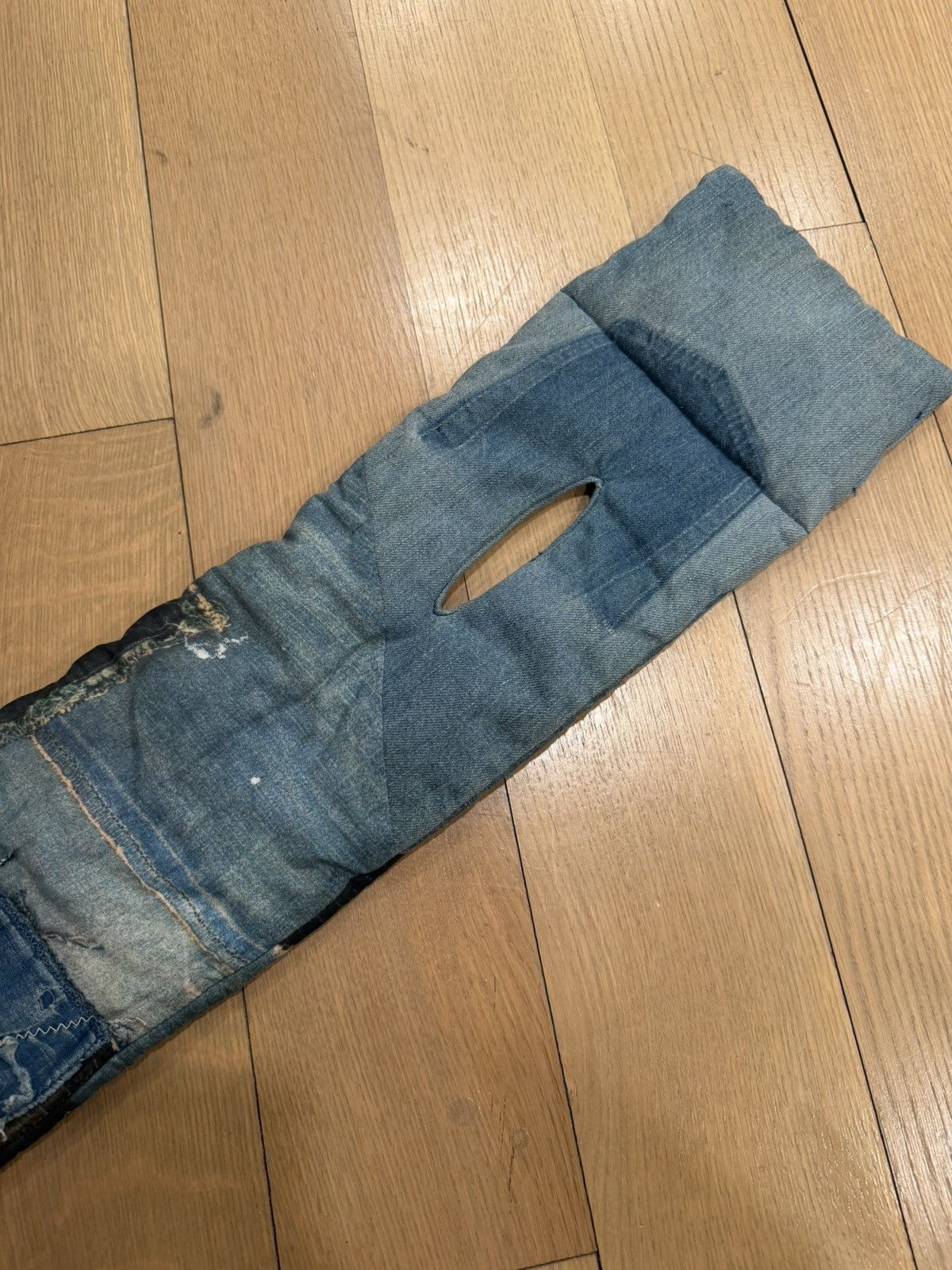 Kapital Kountry Archive Kapital Kountry Indigo Boro Patchwork Loop Scarf Size ONE SIZE - 4 Thumbnail
