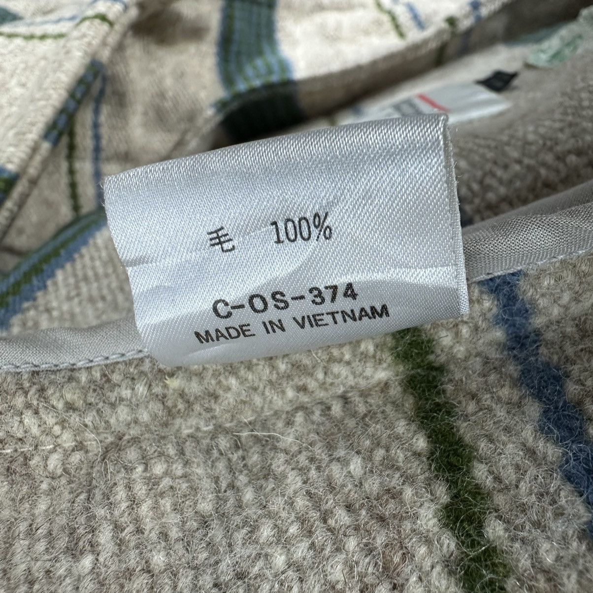 Japanese Brand IXIZ HOODIE STRIPED WOOL LONG JACKET Size US L / EU 52-54 / 3 - 10 Thumbnail