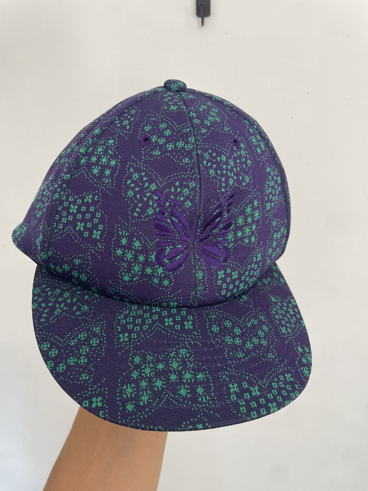 Needles Needles Embroidered Butterfly Jacquard Baseball Hat Size ONE SIZE - 1 Thumbnail