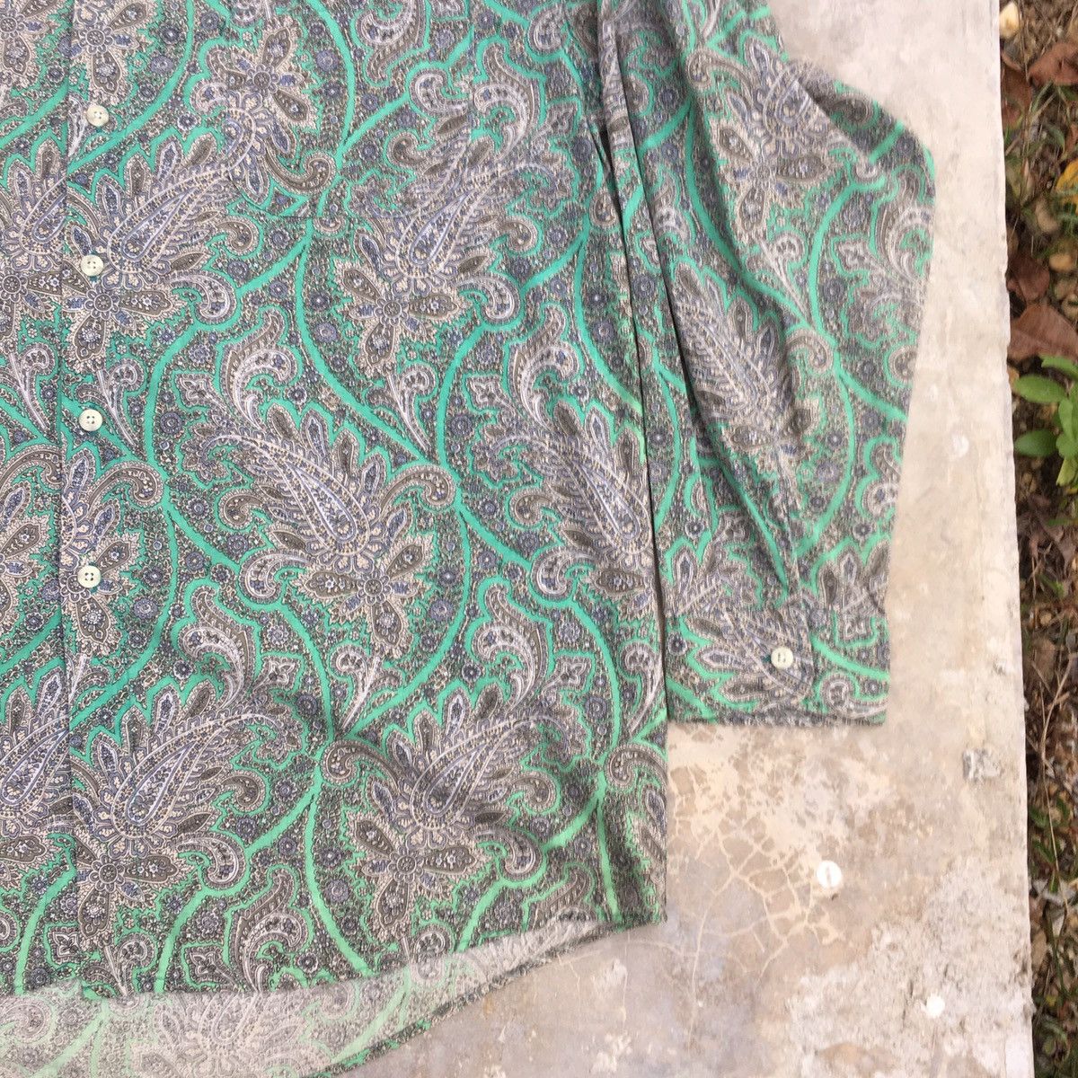 Vintage Vintage NUOVO Paisley Long Sleeve Made in USA Size US L / EU 52-54 / 3 - 3 Thumbnail