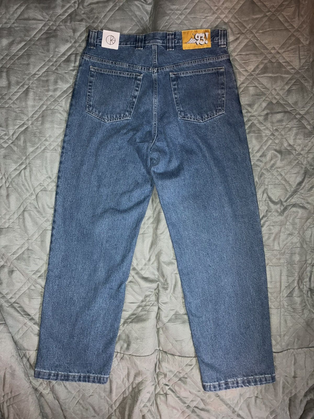 NEW POLAR SKATE CO 93! DENIM JEANS Mid Blue 30x29 semi baggy - Main Image