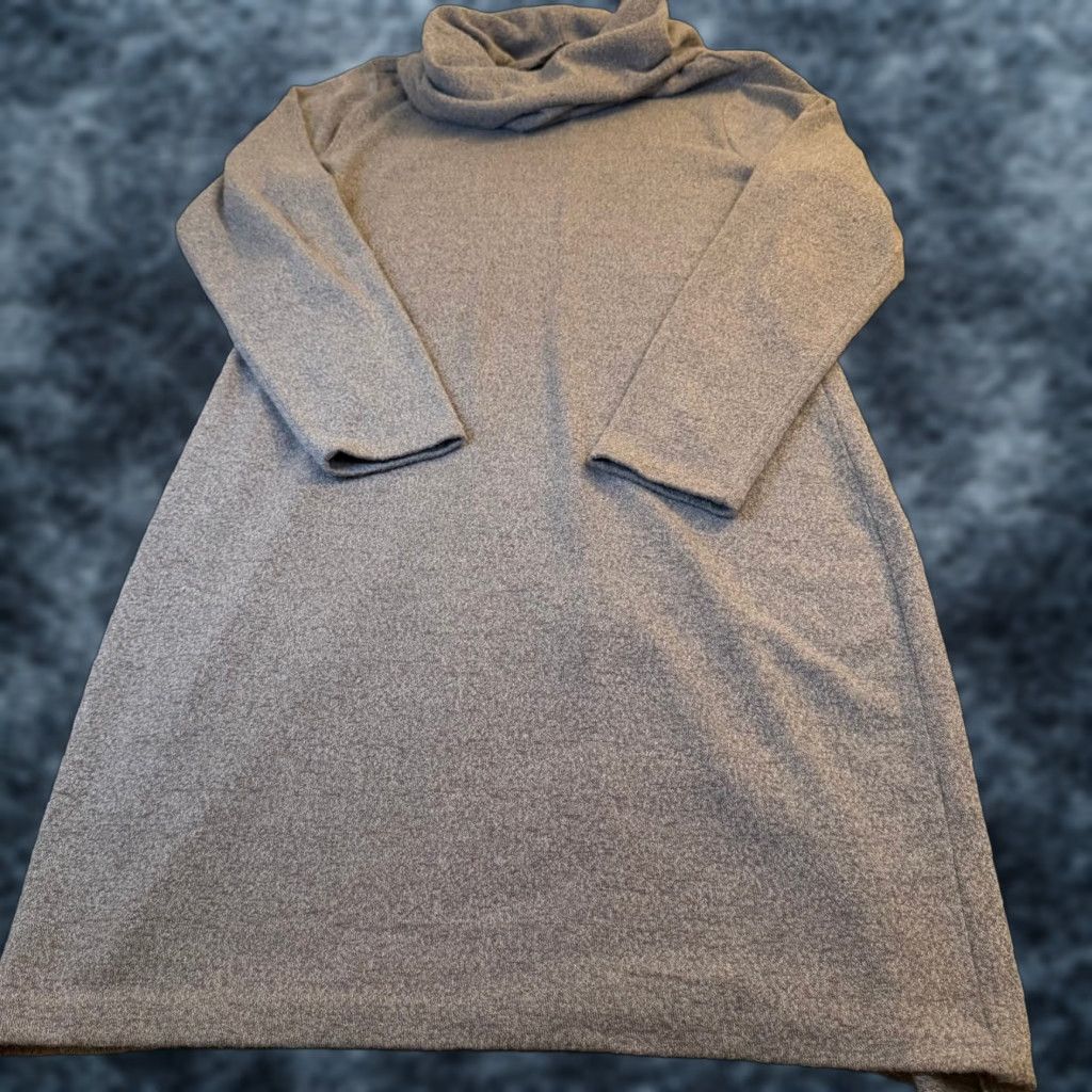 Banana Republic Banana Republic Cowl Neck Sweater Dress Knit Heathered Brown Womens XL Size XL / US 12-14 / IT 48-50 - 1 Thumbnail