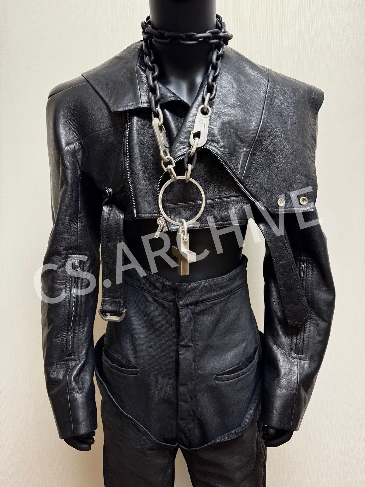 Rick Owens Rick owens 25SS Micro stooges Leather jacket Size US M / EU 48-50 / 2 - 2 Thumbnail