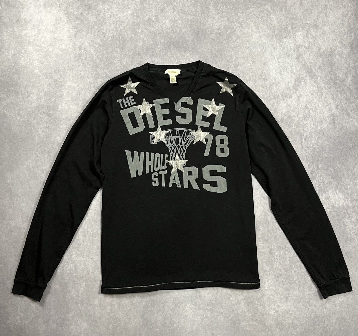 Diesel × Vintage Y2K Diesel Vintage Longsleeve Big Logo 78 Whole Stars L Size Size US L / EU 52-54 / 3 - 1 Thumbnail