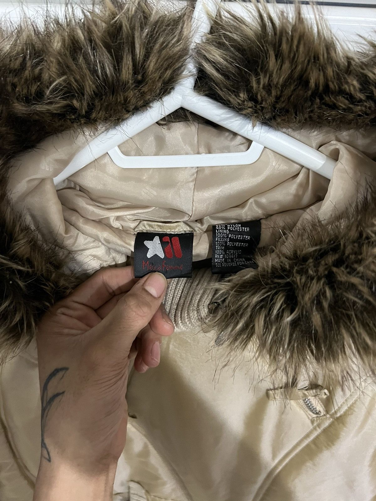 Mecca Vintage poncho vest with fur parka Size M / US 6-8 / IT 42-44 - 8 Thumbnail