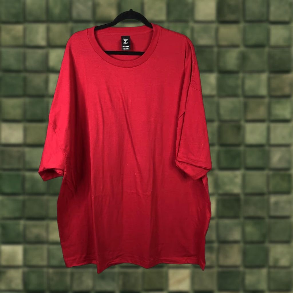 Hanes VINTAGE Hanes Shirt Mens 4XLT Red Beefy-T Tall Tee Solid Oversized Cotton Crewneck Size US XXL / EU 58 / 5 - 1 Thumbnail