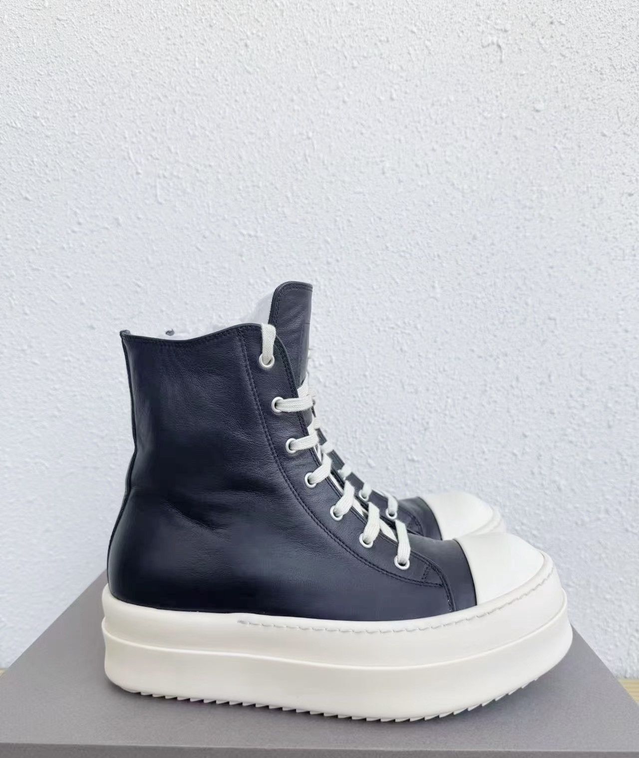 Rick Owens Rick Owens Mainline 24SS Leather High-Top Turbo Cyclops Size US 8 / EU 41 - 2 Thumbnail