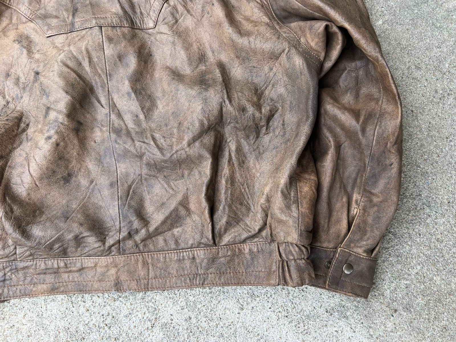 Vera Pelle Vera Pelle Vintage Leather Jacket Size US XL / EU 56 / 4 - 10 Thumbnail