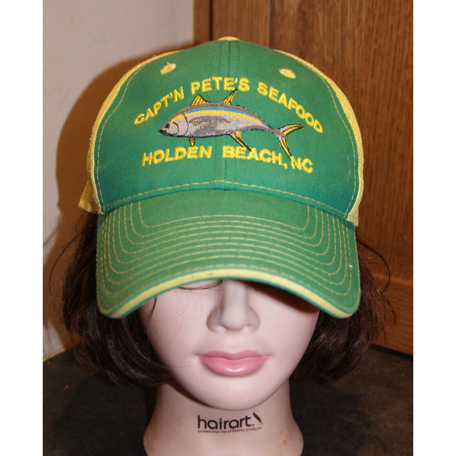 Other Capt'n Pete's Seafood Market Holden NC Green Trucker Hat Cap Size ONE SIZE - 2 Thumbnail