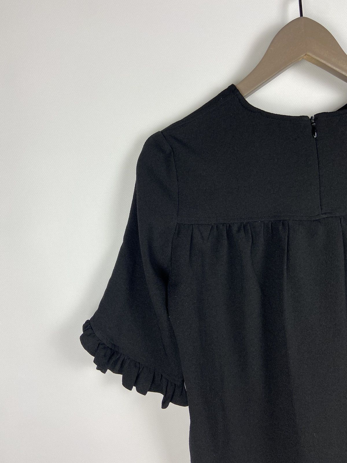 Designer × Ganni GANNI Clark Top Blouse Womens Black Size XXS / US 00 / IT 34 - 13 Thumbnail
