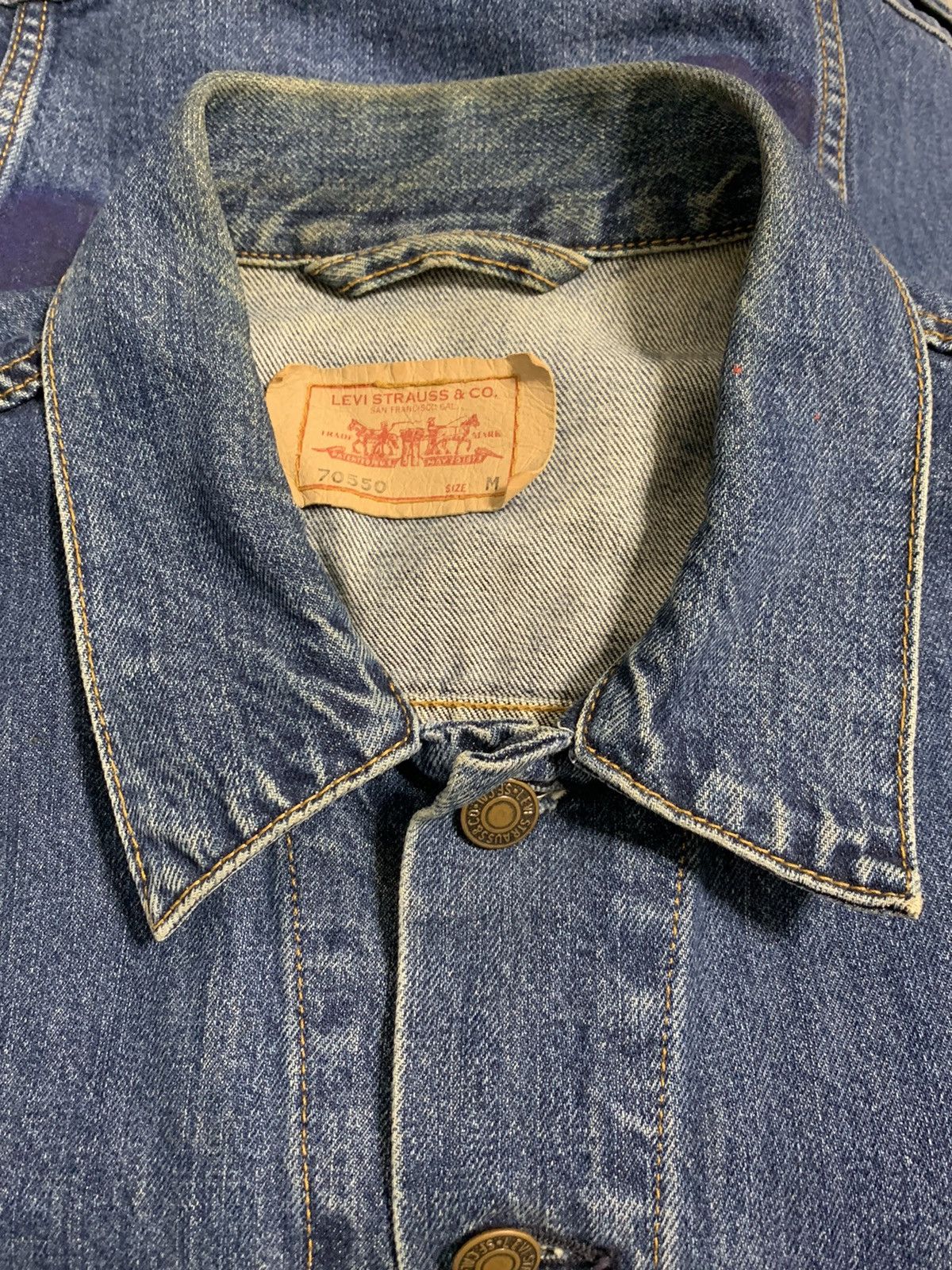 Levi's Levi’s Hand Painting Darkwing Duck Denim Jacket Size US M / EU 48-50 / 2 - 3 Thumbnail