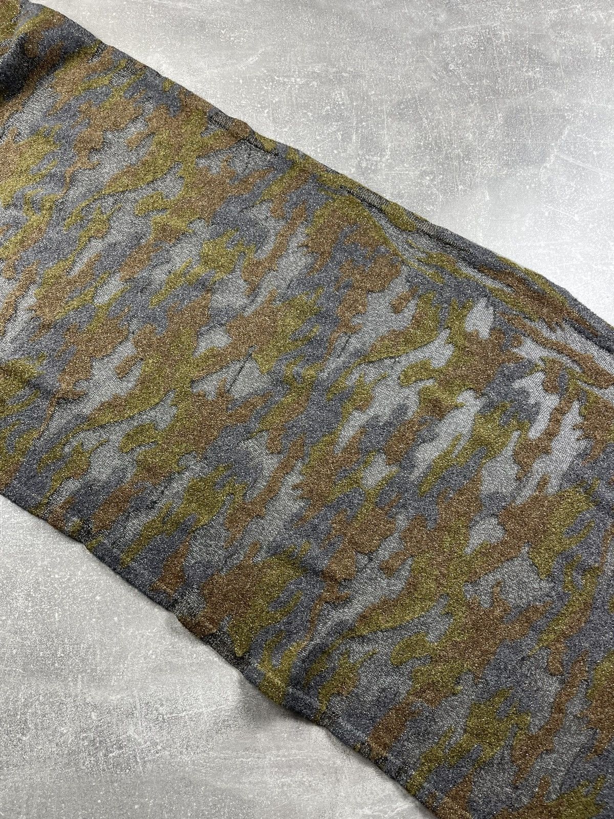 Jean Charles De Castelbajac JC de Castelbajac Paris Wool Blend Camo Scarf Camouflage Size ONE SIZE - 4 Thumbnail