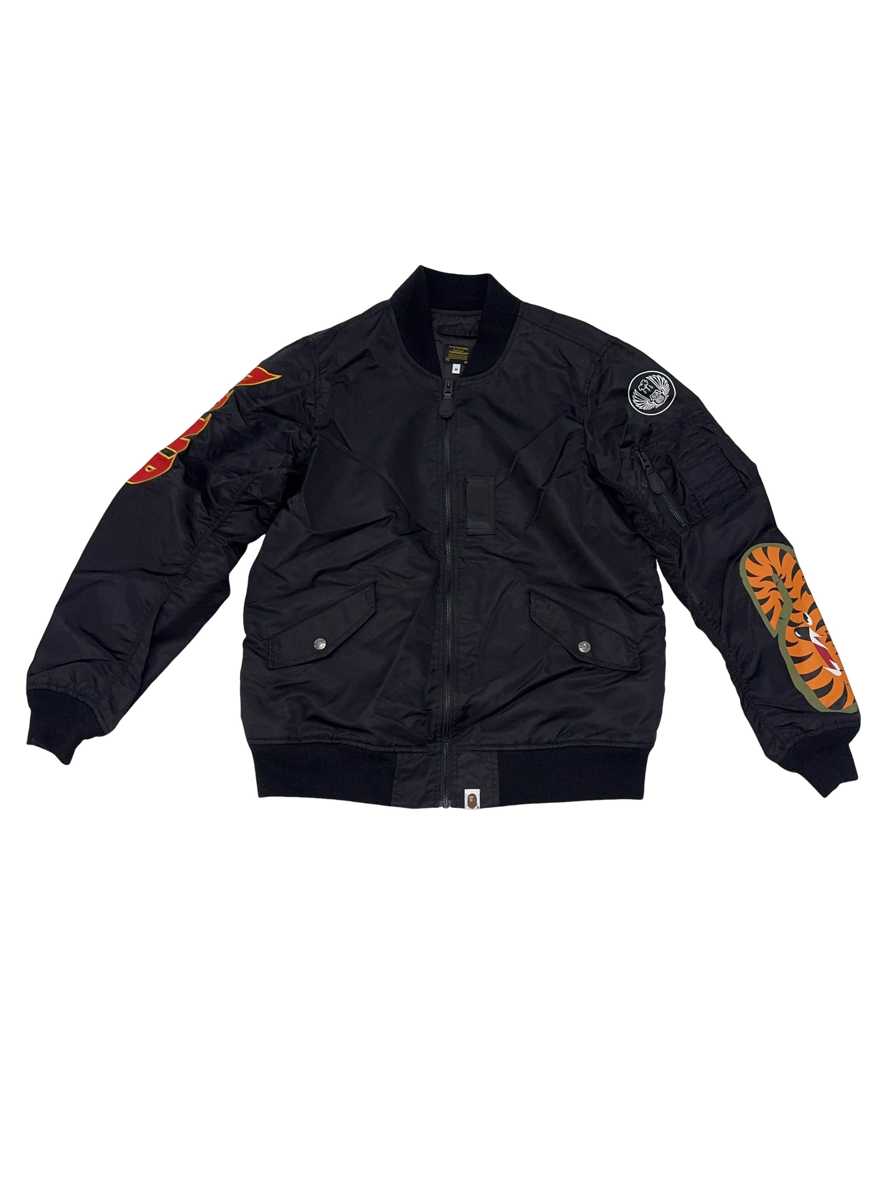 Bape × Mastermind Japan Bape Mastermind Ma-1 Bomber Jacket | Grailed