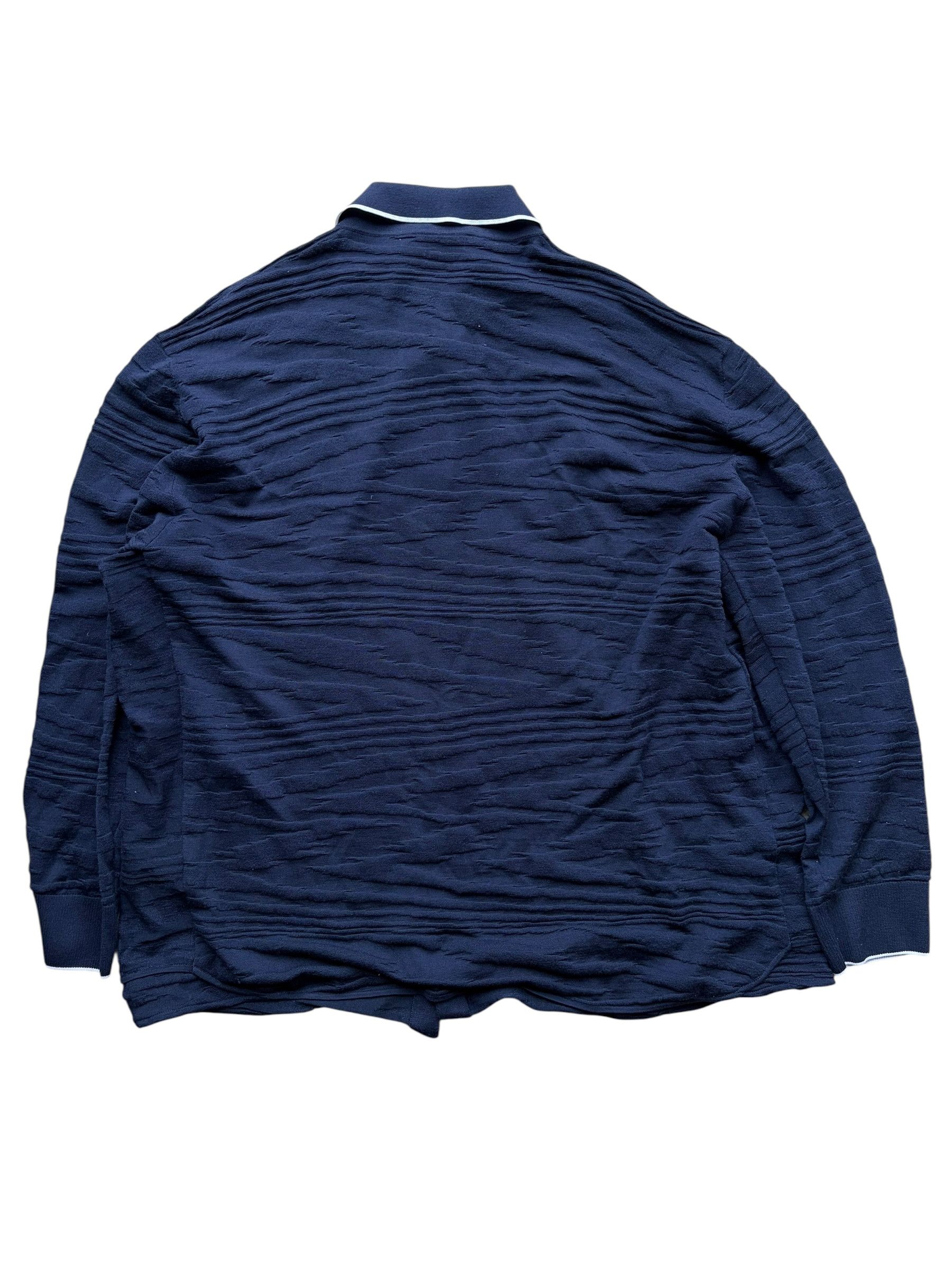 Missoni Missoni Navy Blue & White Wool Button Up Shirt Size US XXL / EU 58 / 5 - 2 Thumbnail