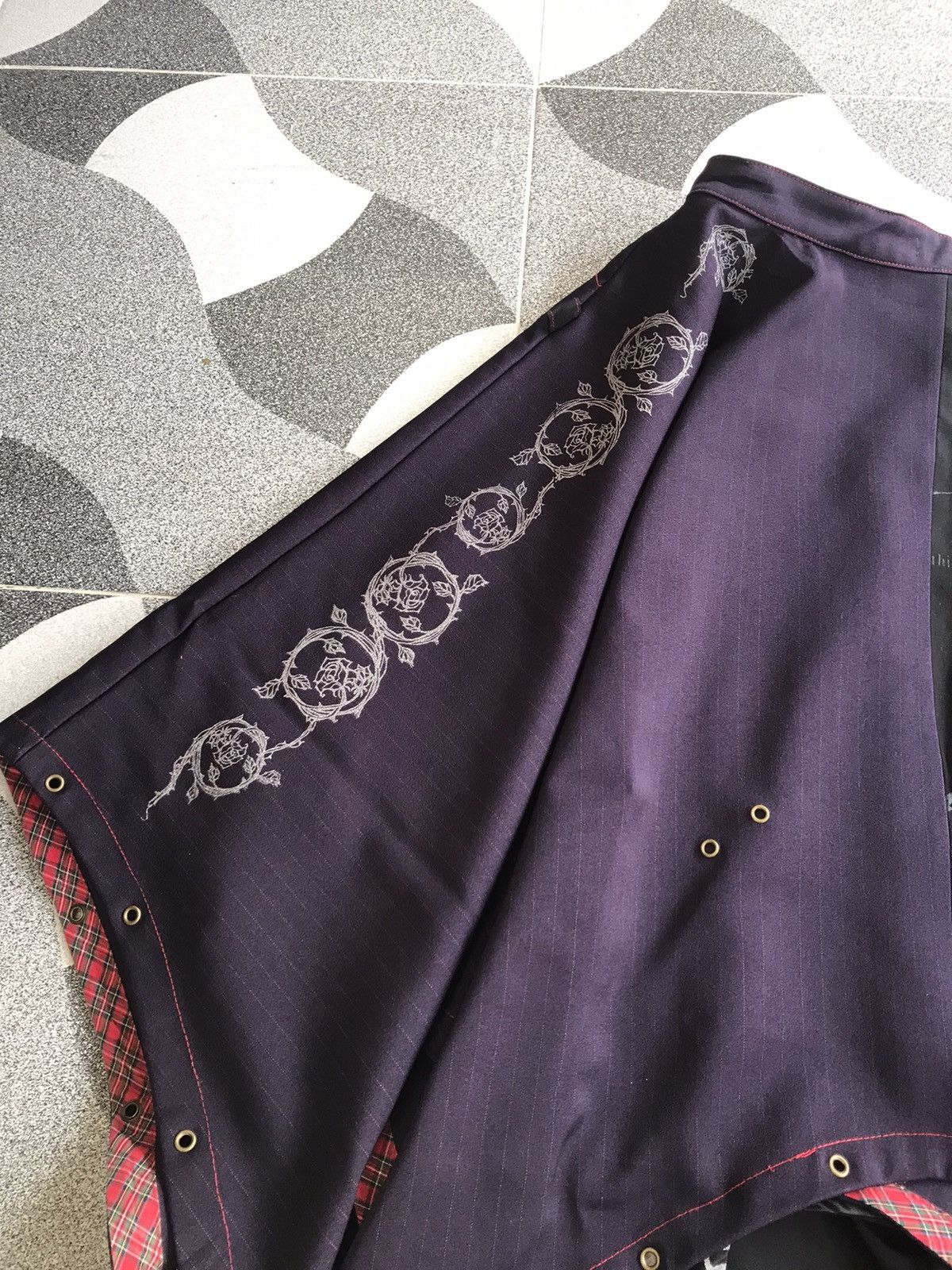 If Six Was Nine Y2K H.Jelly H.Naoto Mini Skirt Gothic Style Size 28" / US 6 / IT 42 - 6 Thumbnail