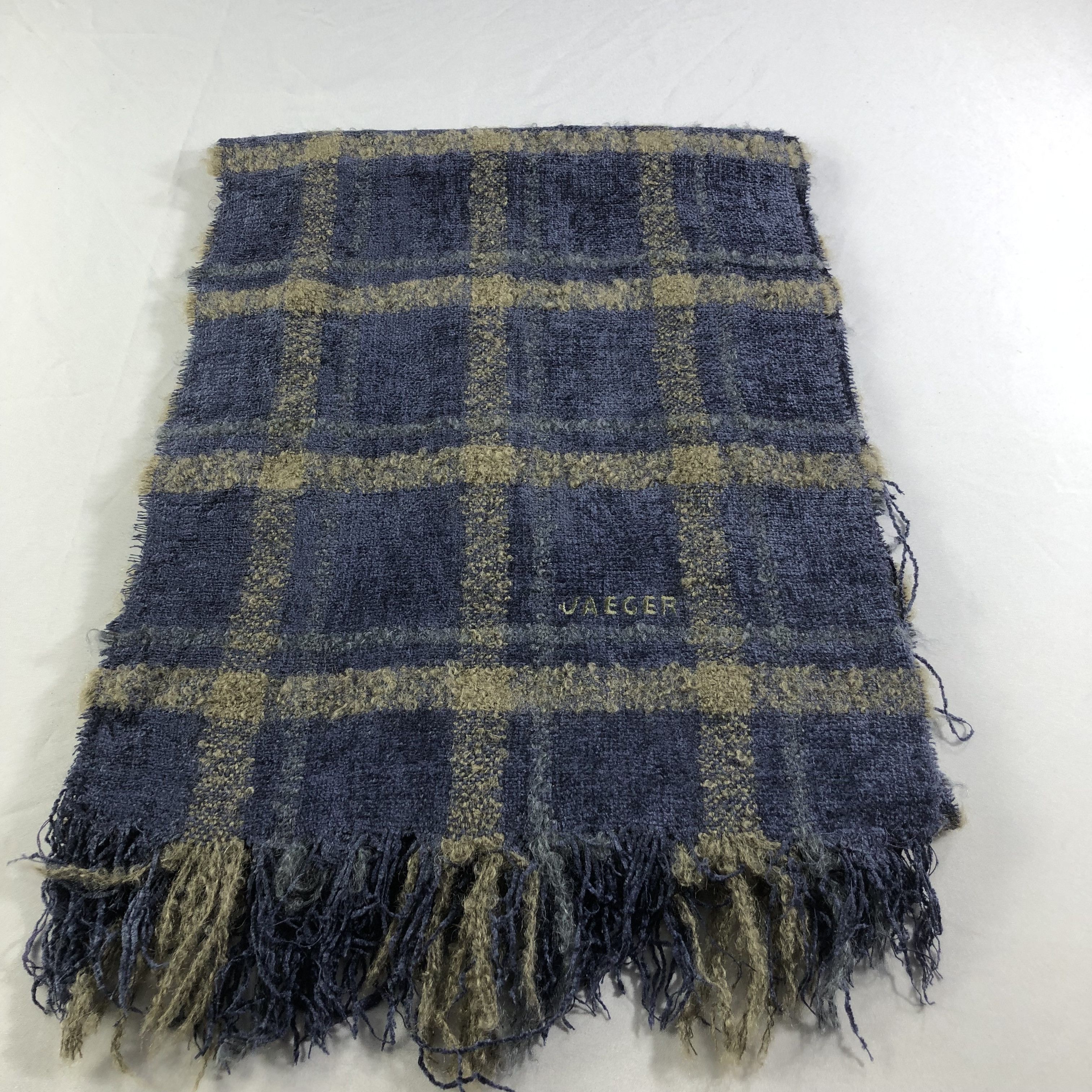 Jaeger Jaeger Tartan Scarf Muffler V1449 Size ONE SIZE - 2 Thumbnail