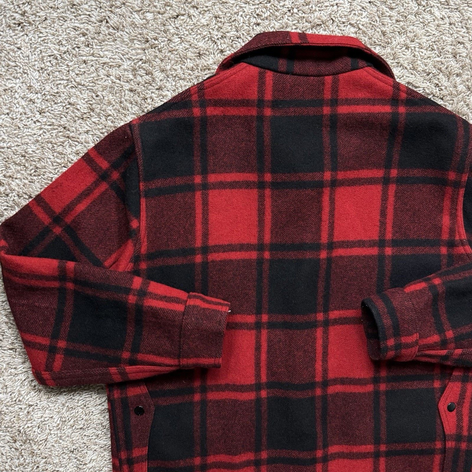 Pendleton × Vintage Vintage Pendleton Buffalo Plaid Wool Mackinaw Red Jacket Size US L / EU 52-54 / 3 - 8 Thumbnail