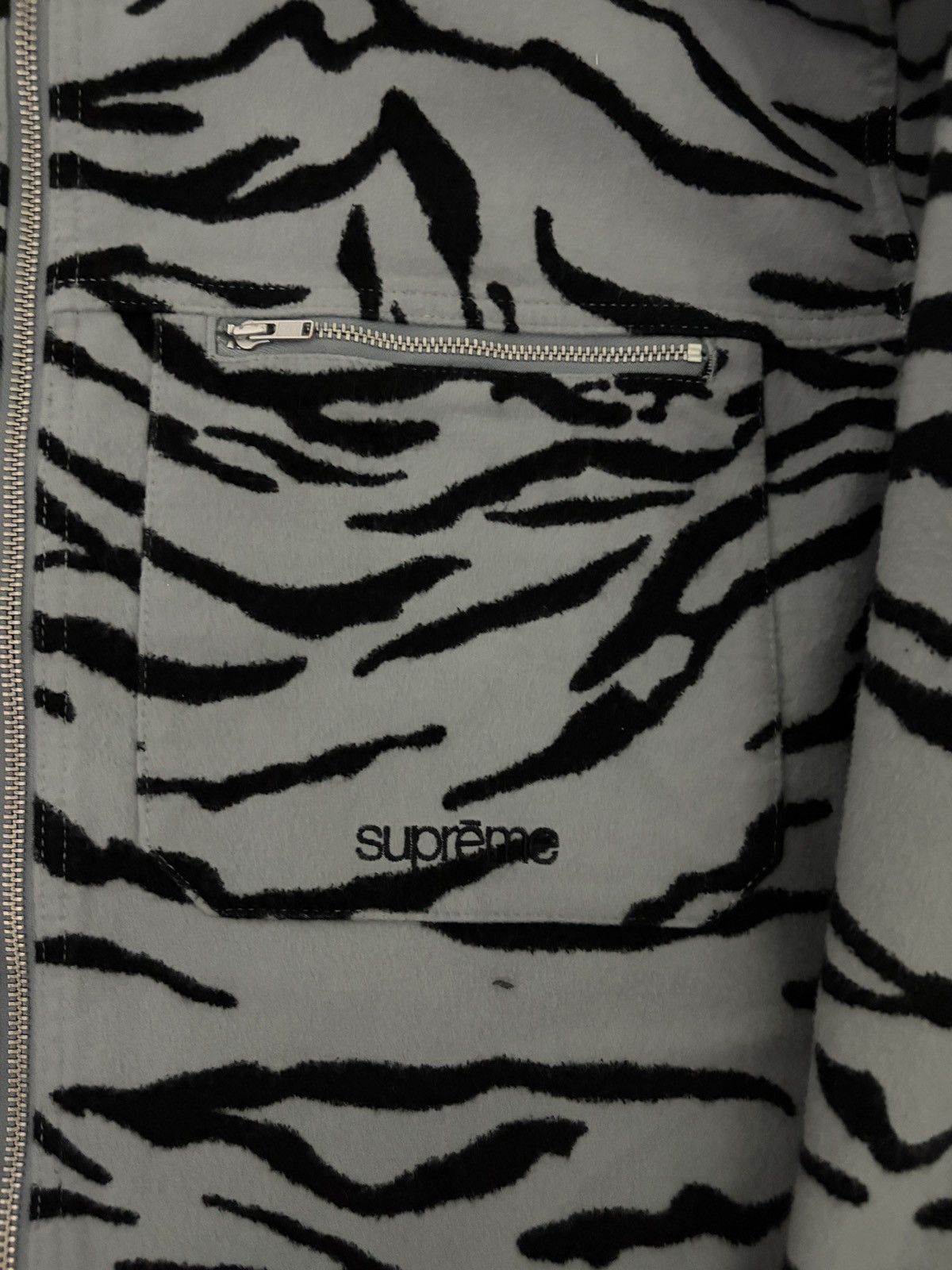 Supreme SS25 Supreme Moleskin Zebra Jacket Size US M / EU 48-50 / 2 - 2 Thumbnail