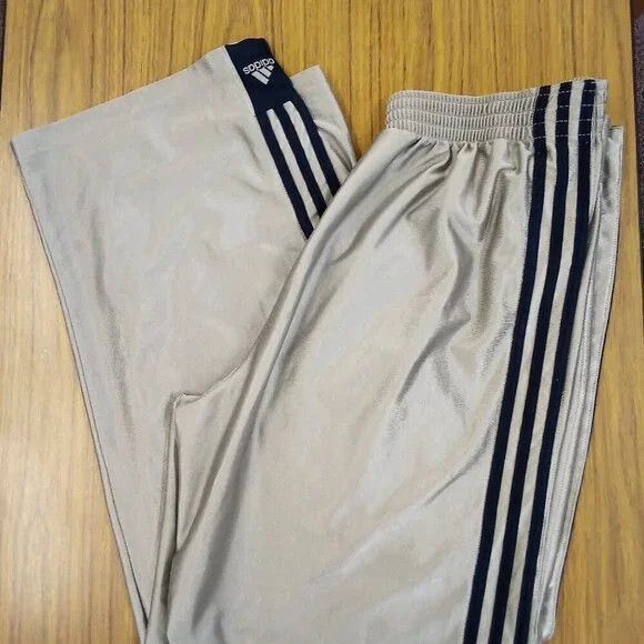 Adidas Vintage Adidas 3 Stripe Snap Button Sweat Pants Joggers Size US 32 / EU 48 - 1 Thumbnail