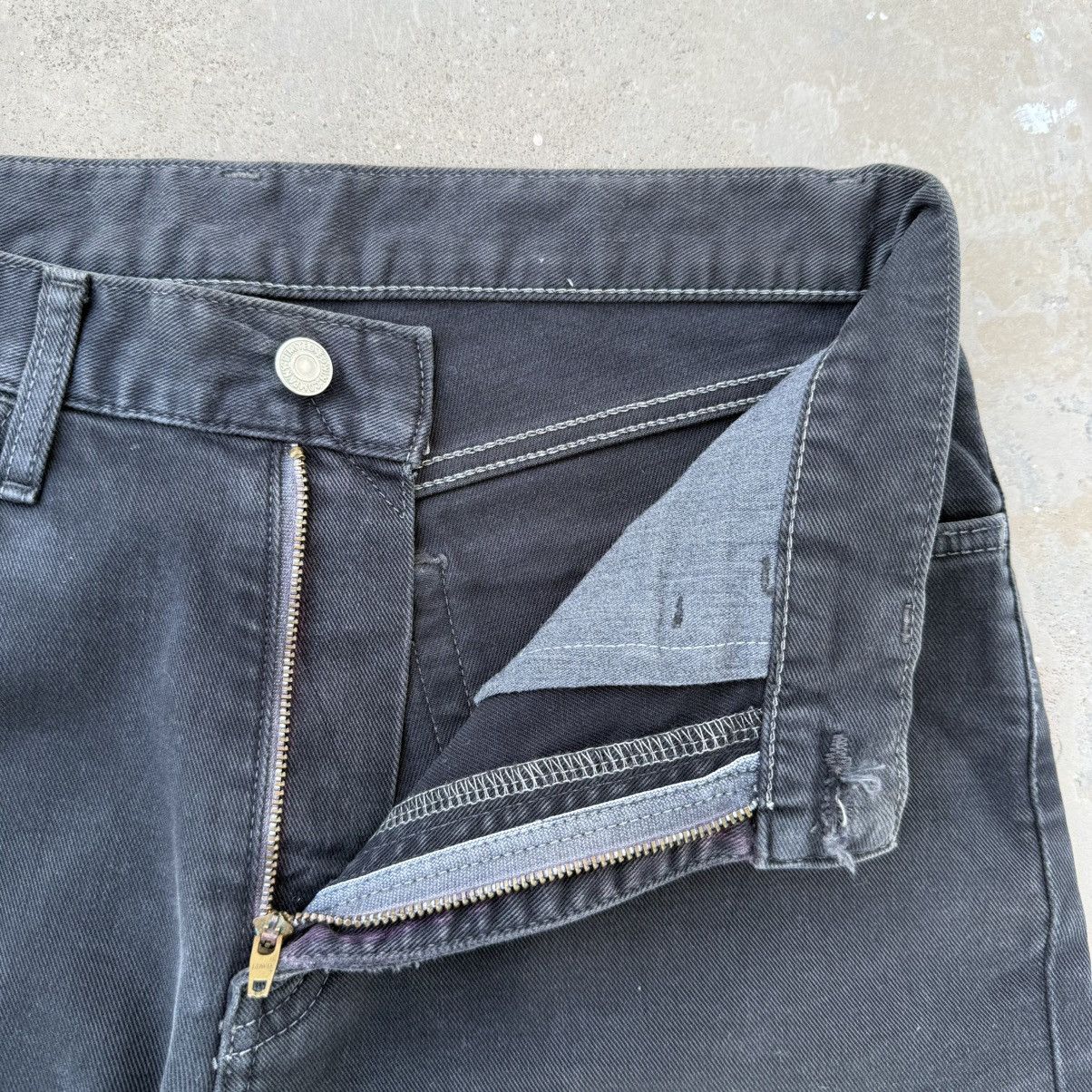 Edwin W31 Vintage Edwin Faded Black Denim Jean Pants W31x31 Size US 31 - 7 Thumbnail