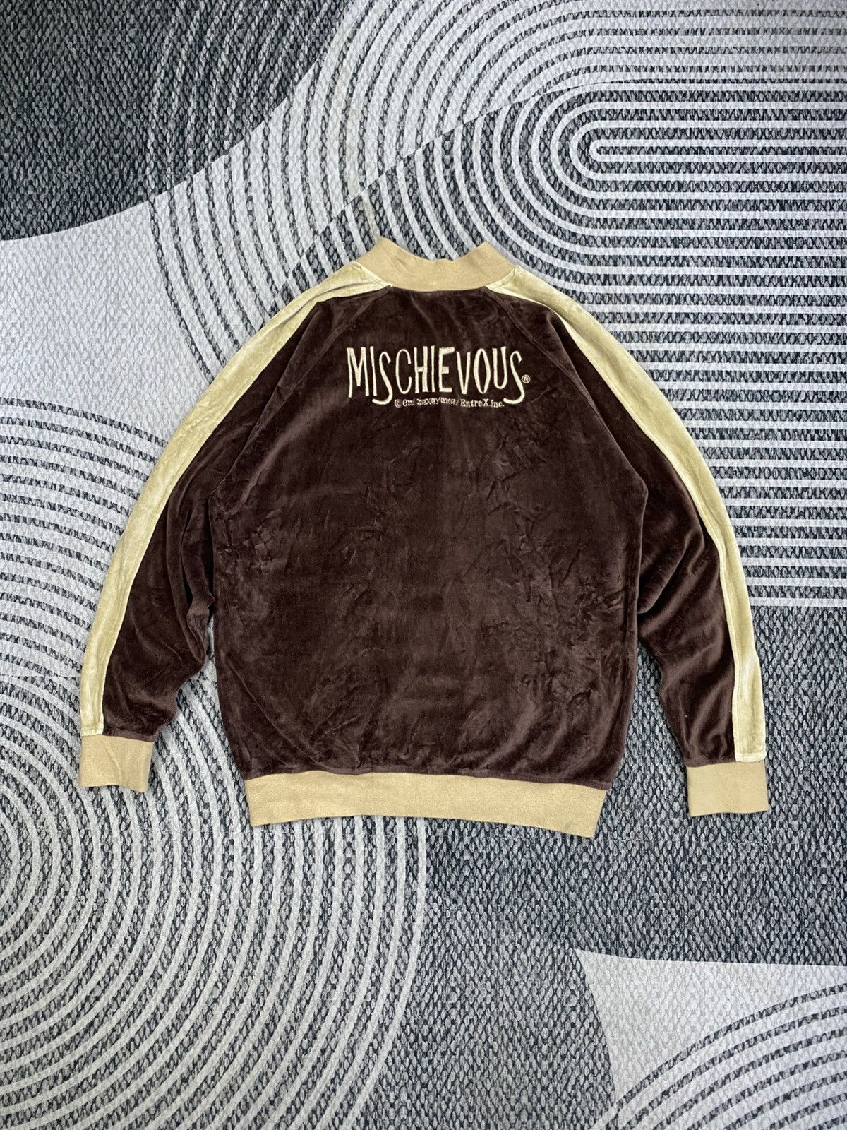 Hysteric Glamour Vintage Mischievous Embroidery Logo Velvet Zipper Jacket Size US M / EU 48-50 / 2 - 2 Thumbnail