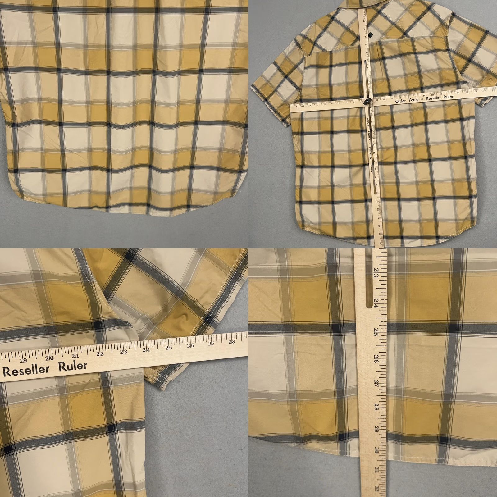Prana prAna Shirt Mens XL Yellow Plaid Button-Up Short Sleeve Outdoor Hiking Gorp Camp Mens XL Yellow Plaid Button-Up Short Sleeve Outdoor Hiking Gorp Camp Size US XL / EU 56 / 4 - 8 Thumbnail