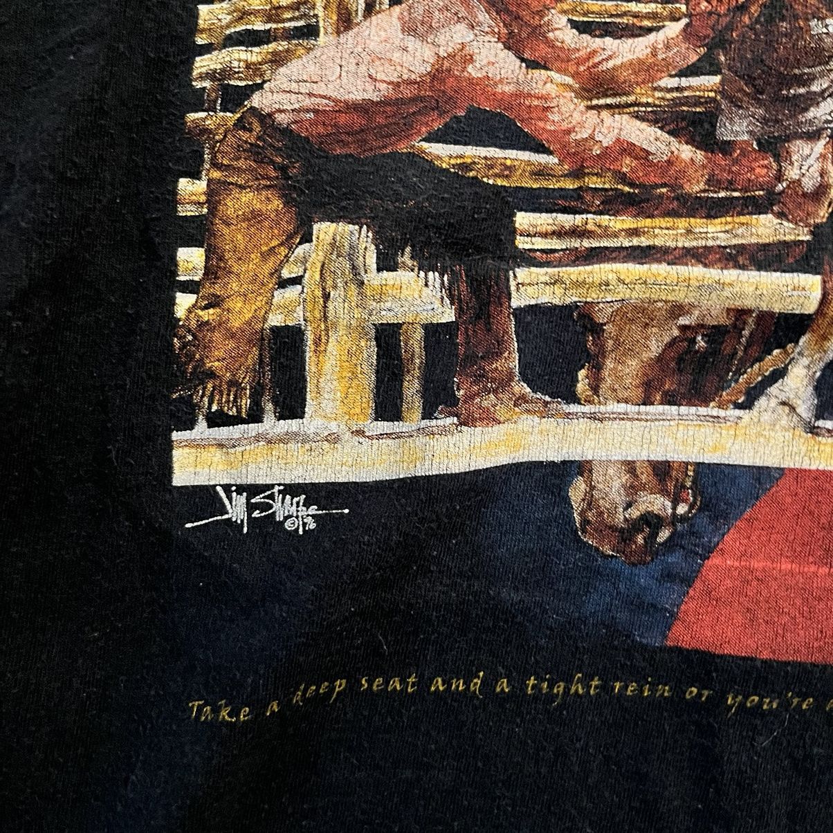 Band Tees × Vintage VTG 1996 Cowboy Rodeo Tee Size US M / EU 48-50 / 2 - 3 Thumbnail