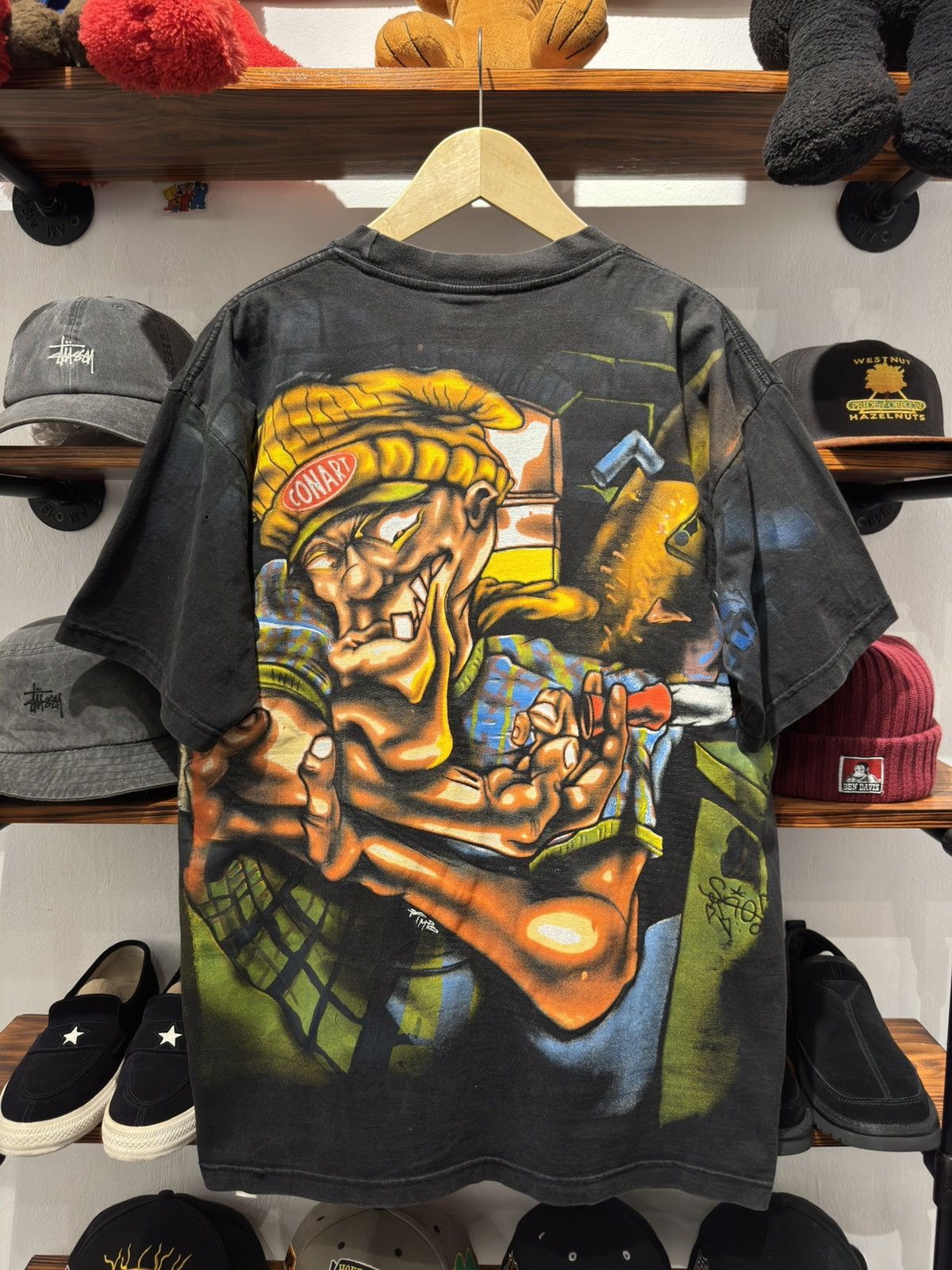 Other Vintage 90s Conart All Over Print Tshirt Size US XL / EU 56 / 4 - 2 Thumbnail