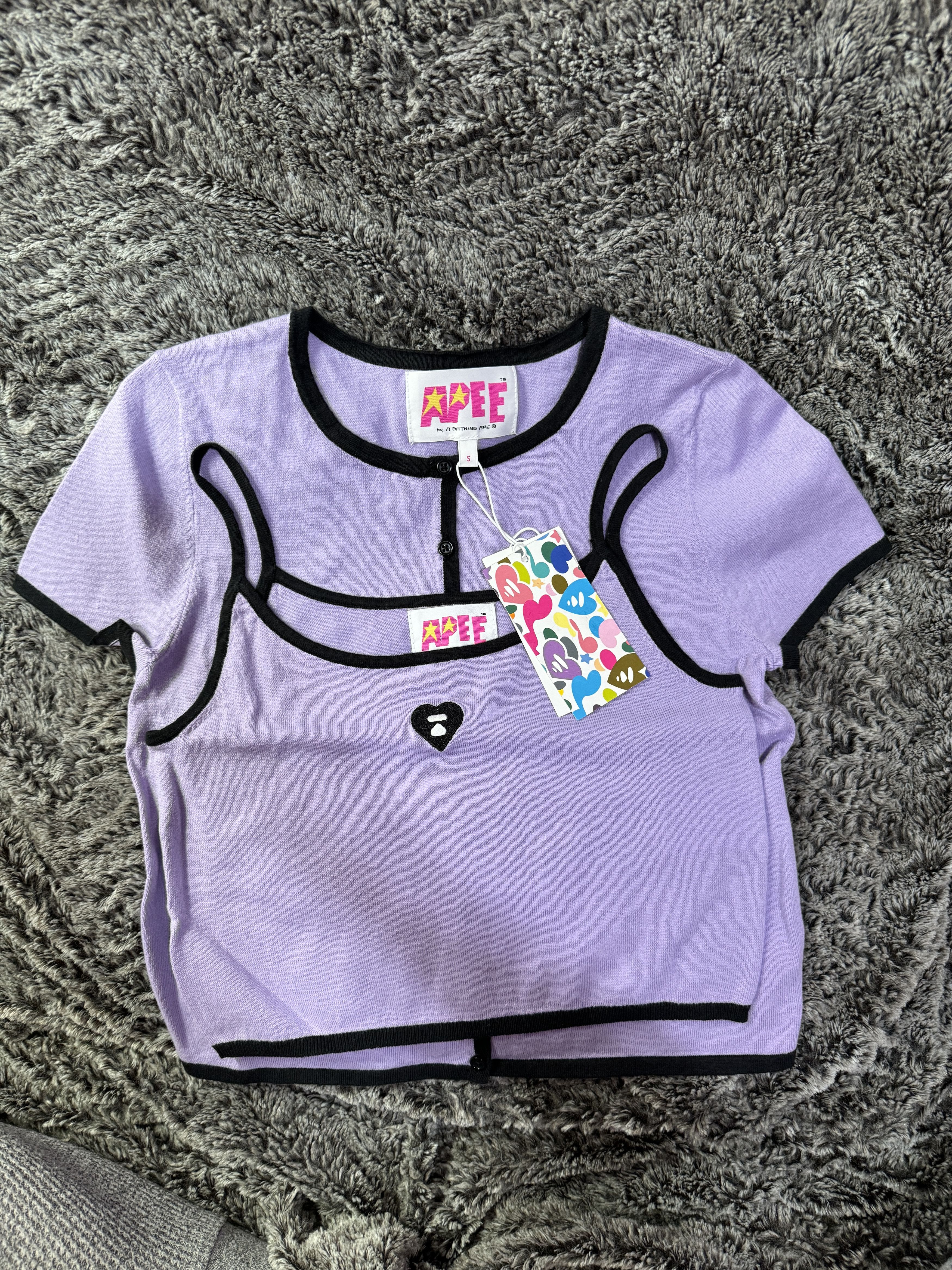 Aape Apee Cropped Tank Top & Sweater Combo Size S / US 4 / IT 40 - 1 Thumbnail