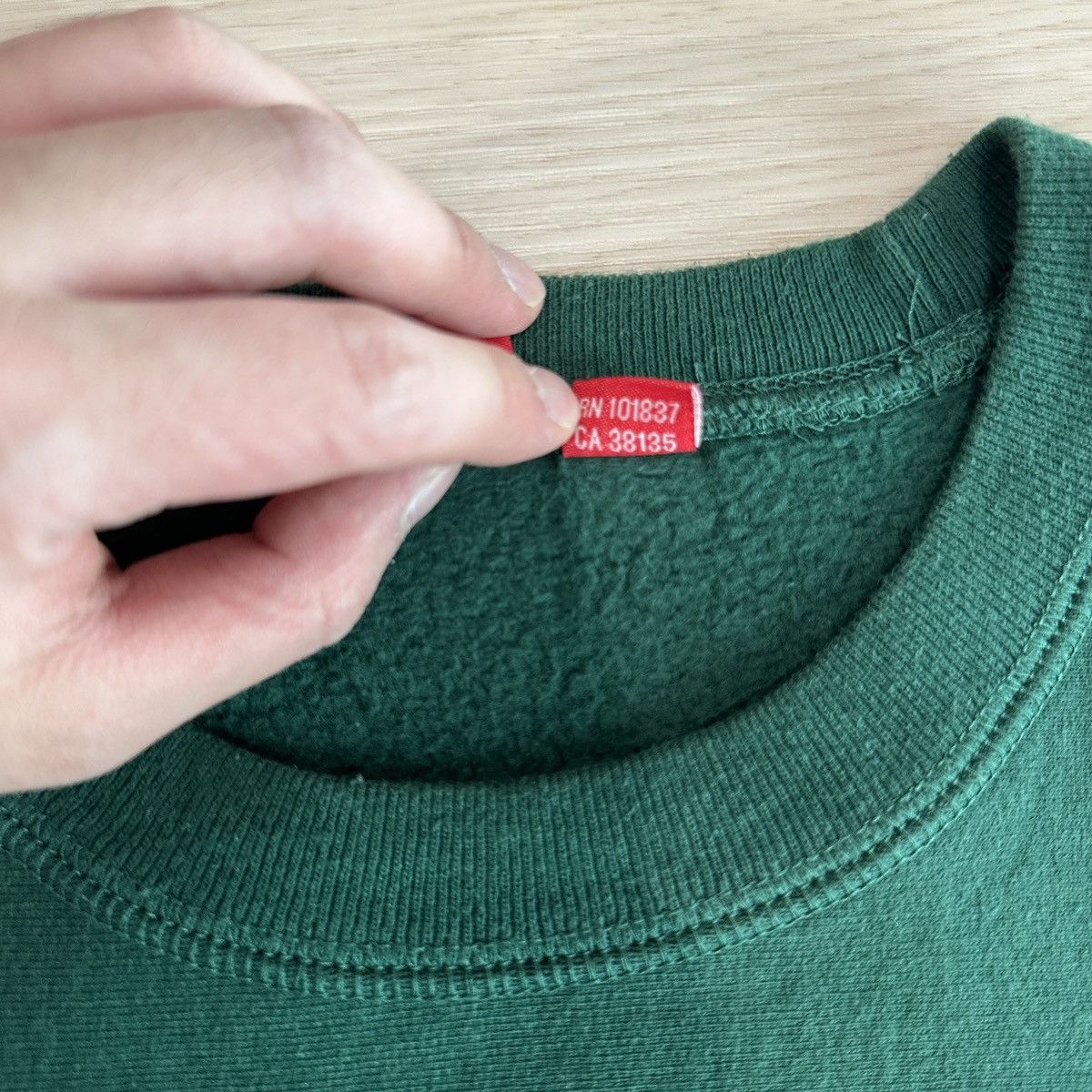 Supreme Supreme Green box logo crewneck Size US L / EU 52-54 / 3 - 5 Thumbnail
