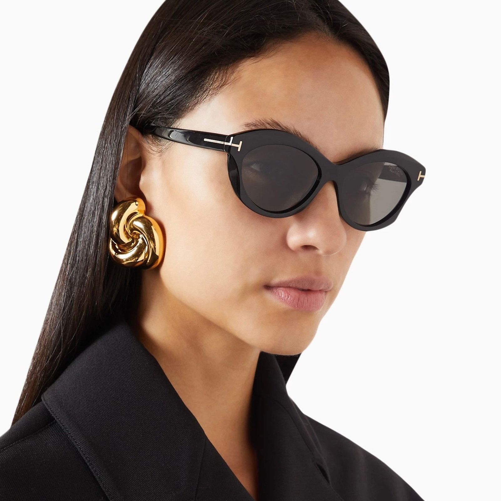 Tom Ford New, TOM FORD Toni Sunglasses TF1111 01C Authentic Size ONE SIZE - 13 Thumbnail