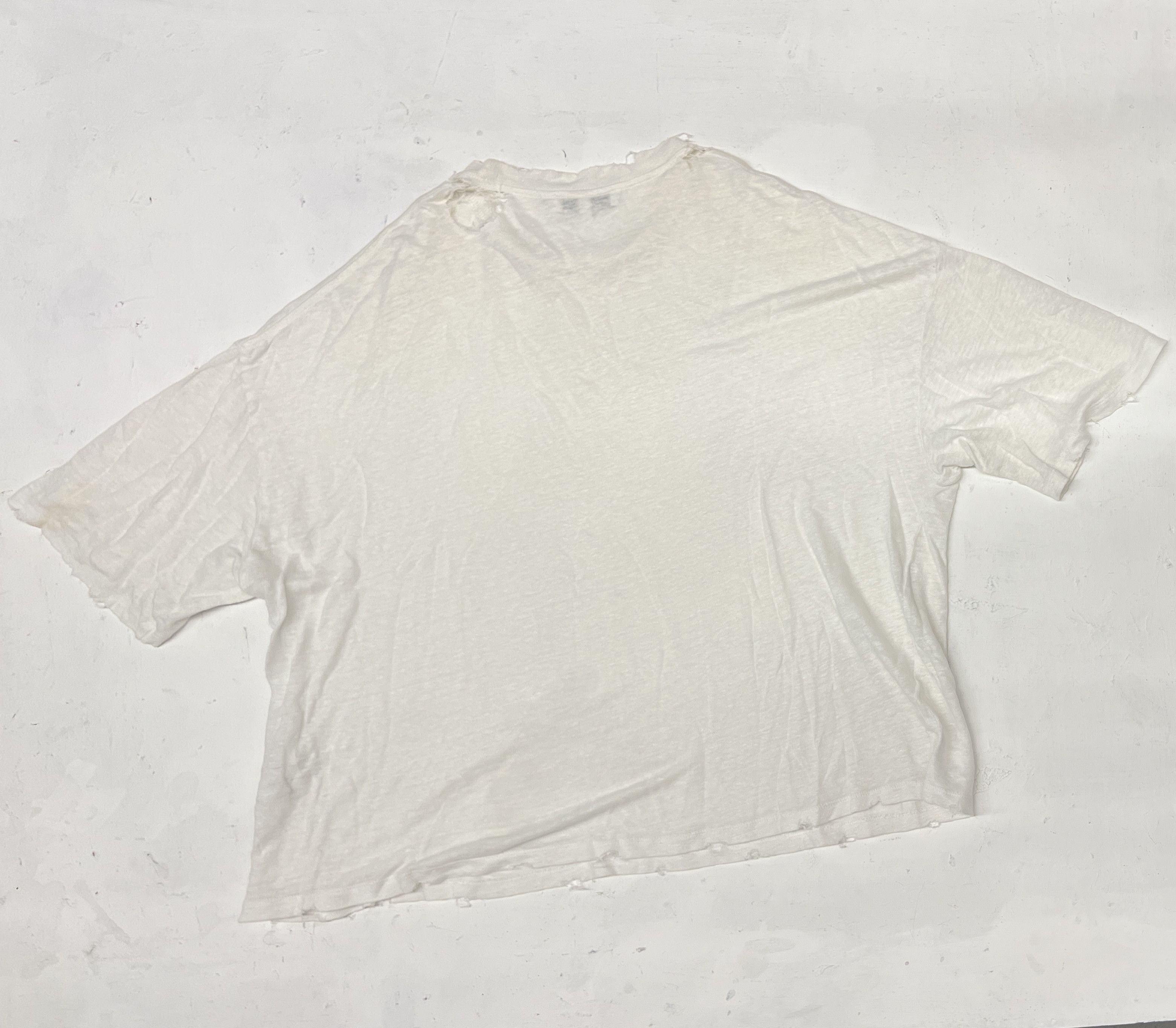 Iro IRO Paris Distressed Linen Oversized Tee Size US XS / EU 42 / 0 - 3 Thumbnail