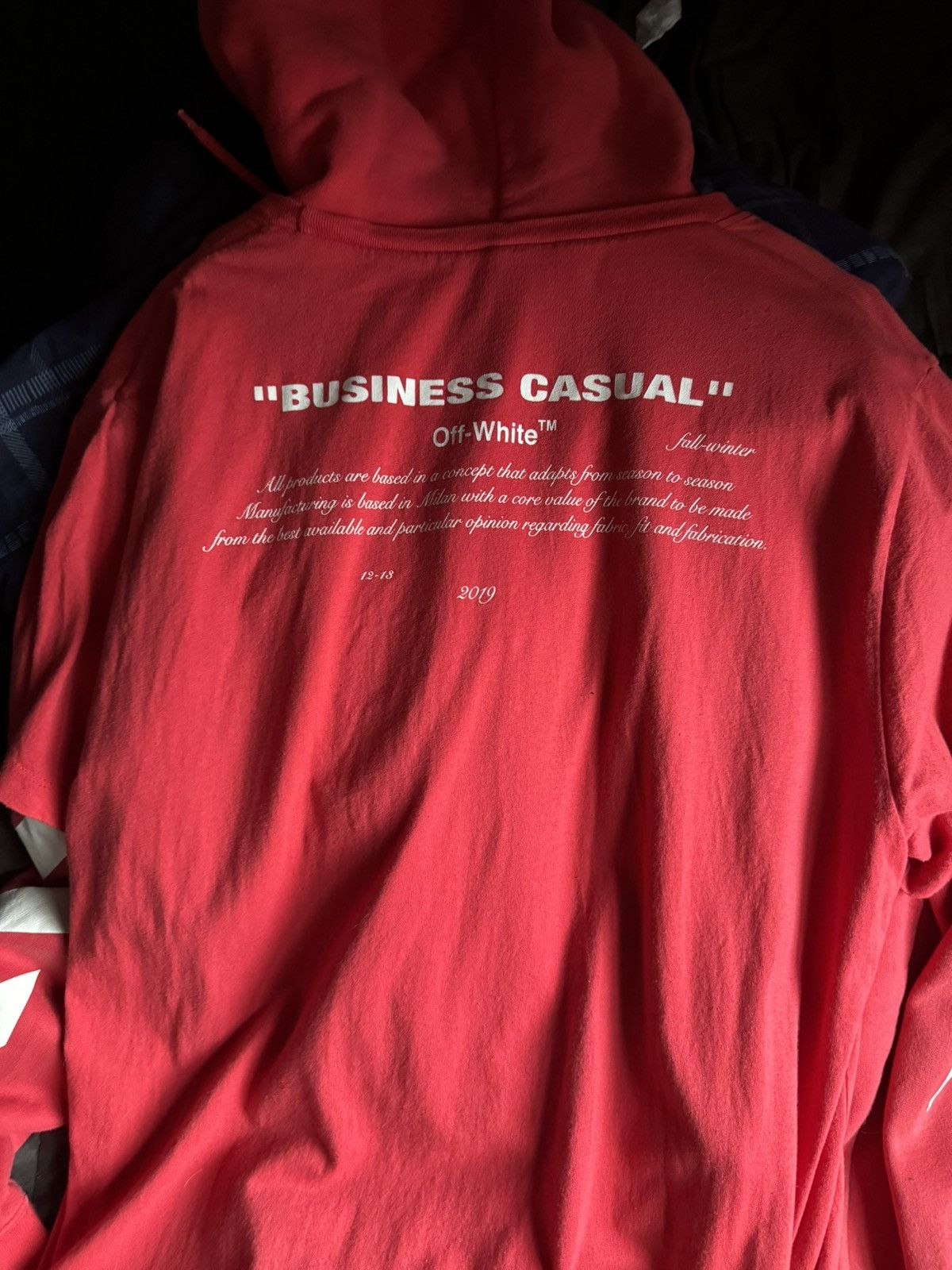 Off White Hoodie Business Casual | Grailed