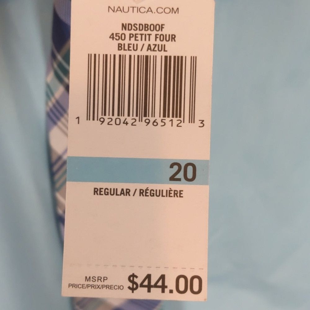Nautica NAUTICA - blue long sleeve shirt and tie size 20 Size US S / EU 44-46 / 1 - 3 Thumbnail