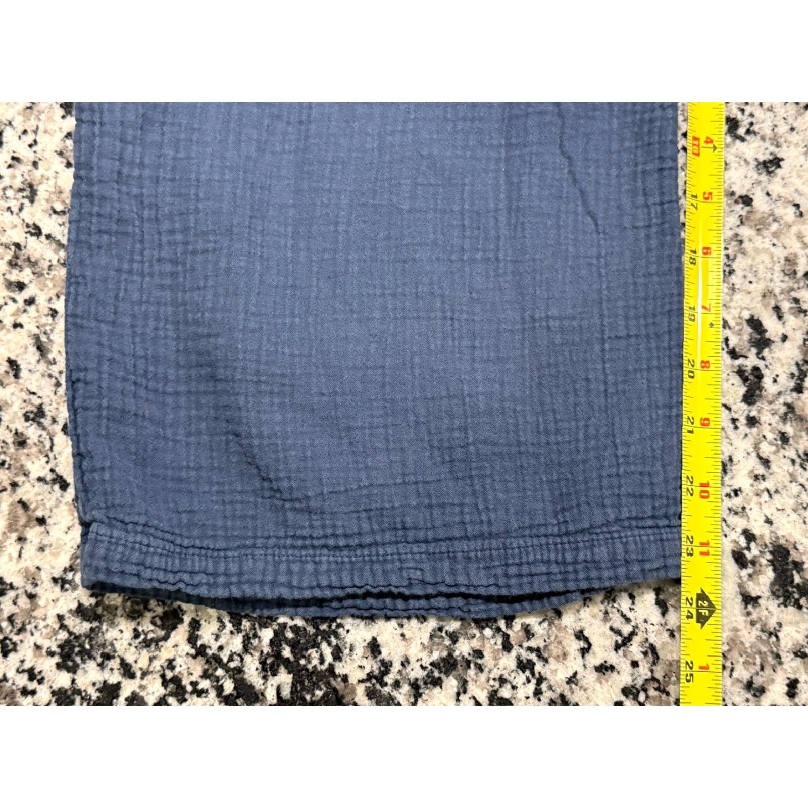 Vintage Sister Katie Pants Women Adult Small Organic Cotton Wide Leg Cropped Baggy Blue Streetwear 30W 23.5Inseam Size 28" / US 6 / IT 42 - 4 Thumbnail