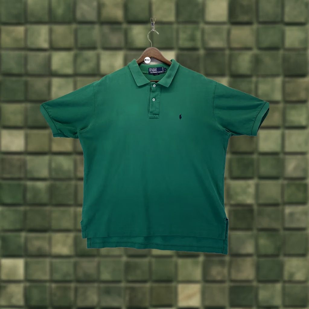 Polo Ralph Lauren VINTAGE Polo Ralph Lauren Polo Shirt Mens Large-10442 Green Cotton Logo Embroidered 90s Preppy Size US XL / EU 56 / 4 - 1 Thumbnail