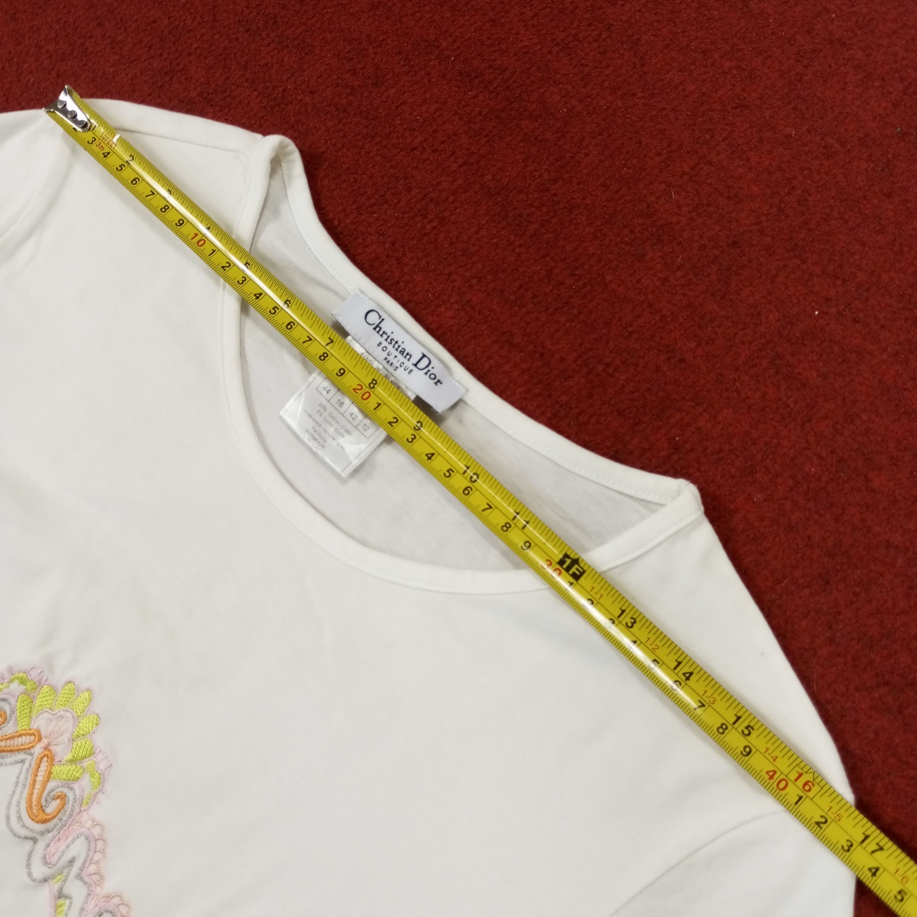 Christian Dior Monsieur Christian Dior Paris Fashion Style Women Tshirt Size S / US 4 / IT 40 - 10 Thumbnail