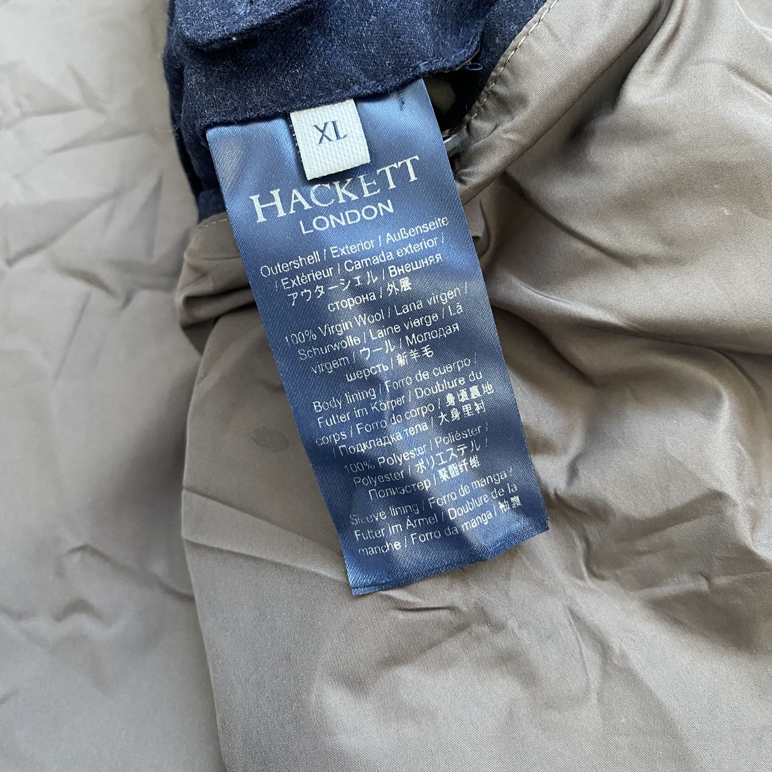 Hackett Hackett London Savile Row Wool Quilted Coat Size US XL / EU 56 / 4 - 11 Thumbnail